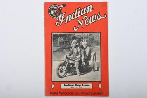 INDIAN NEWS: An original copy of Indian News from March 1930