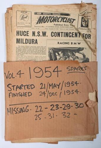 MOTORCYCLIST: A quantity of 'MOTORCYCLIST' from 1953/1954