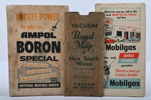 ROAD MAPS: Three Australian Road Maps from New South Wales and Victoria. Vacuum Oil & Gregory's Road Guides