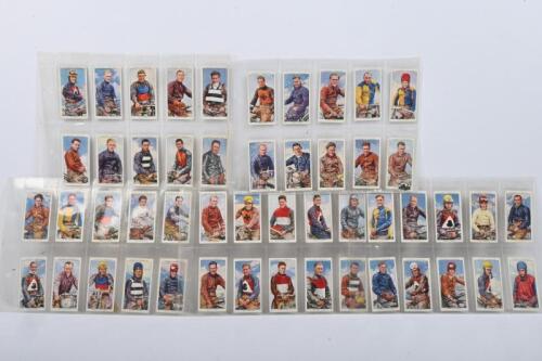 SPEEDWAY RIDERS: A collection of 1937 JOHN PLAYER & SONS 'SPEEDWAY RIDERS' cigarette cards. Complete set 1 - 50