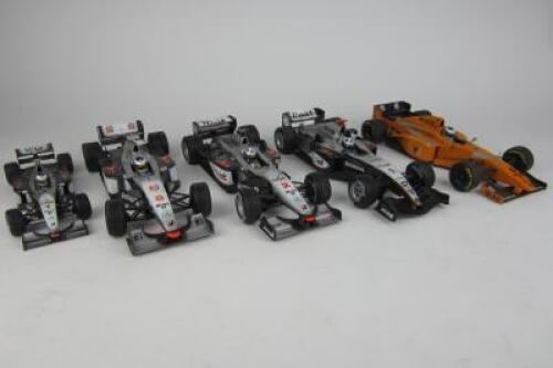 McLAREN: Five scale models of McLaren Mercedes