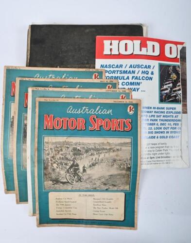 SPEEDCAR: A black folder housing a collection of Speedcar, midget car related articles. 'Australian MOTOR SPORTS' magazines