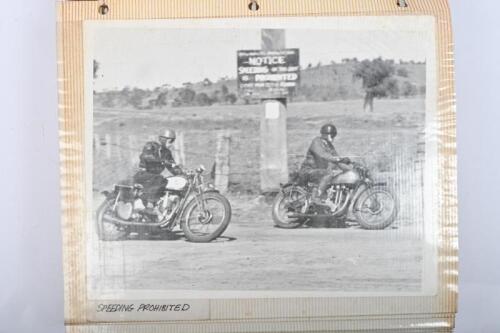 MOTOR CYCLING: An important historical archive of photographs depicting motorcycle racing history from Australia and abroad