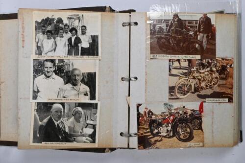 MOTORCYCLING HISTORY: A collection of rare and interesting Australian and international historical motor cycle and racing motor cycle photographs