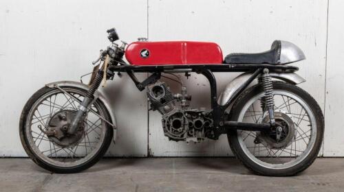 C1960 Honda RC Series racing motorcycle possibly CR93