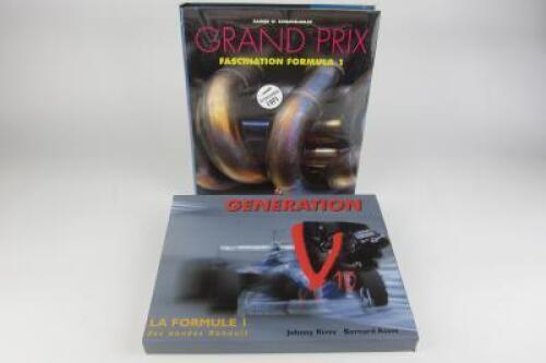 F1: Two large hardcover books on F1 (one signed)