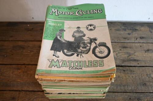 MOTOR CYCLING: A collection of 1957&nbsp;Motor Cycling&nbsp;magazines, approx. 45 magazines
