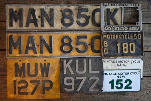 NUMBER PLATES: A collection of miscellaneous&nbsp;numberplates from the UK, USA and Australia