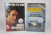 1980s F1: Two signed autobiographies on Keke and Mansell (signed by each driver)