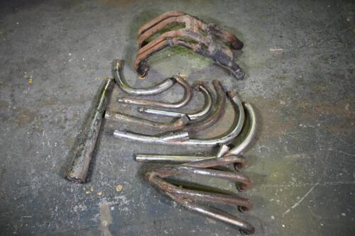 EXHAUST: A collection of assorted exhaust pipe sections