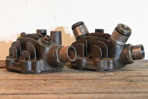 J.A.P: Two cast iron&nbsp;cylinder heads, believed to be J.A.P