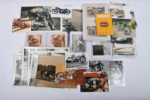 MOTORCYCLES: A large quantity of motor cycle pictures including A.J.S,&nbsp;MotoGuzzi, Norton,&nbsp; Triumph, Zenith and others