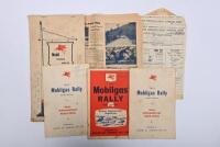 PHIL IRVING/1957 MOBILGAS&nbsp;RALLY: A collection of 1957 Mobilgas RALLY items for the entry of Car 67&nbsp;(Agence Alma) a 1957 Citroen DS19 (Goddess) with Phil Irving as navigator. Items with Phil Irving route notes, calculations, Phil Irving signature and notes