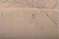 PHIL IRVING/VINCENT: Phil Irving&rsquo;s personal printed copy of his experimental Vincent design engine drawing, labelled by Irving in black ink to reverse &ldquo;8-Valve Vincent (Preliminary Layout)&rdquo; - 12