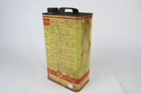 REDEX/CASTROL: A period Redex 1 gallon oil tin, with modern Wakefield Castrol tin sign. - 2