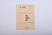 PHIL IRVING/WEBER: A collection of 1960's WEBER documents used by Phil Irving. 'Idle Jet' document set signed by Phil Irving - 13