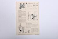 PHIL IRVING/WEBER: A collection of 1960's WEBER documents used by Phil Irving. 'Idle Jet' document set signed by Phil Irving - 19