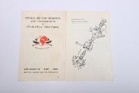 PHIL IRVING/2 STROKES: A collection of documents pertaining to two strokes and racing with particular details relating to Ariel. 1961 Ariel Motors Ltd Data Sheet with suggested modifications to 247cc Twin Two Stroke Engine Unit - To Increase Power Output - 11