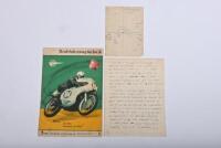 PHIL IRVING/MZ: A May 1963 technical publication by 'Kraftfahrzeugtechnik' in German featuring the mz. mz racing timing drawing by Irving