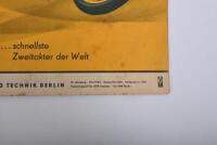 PHIL IRVING/MZ: A May 1963 technical publication by 'Kraftfahrzeugtechnik' in German featuring the mz. mz racing timing drawing by Irving - 4