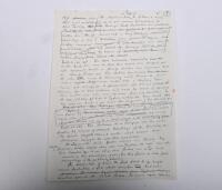 IRVING/REDEX, MOBILGAS: Hand written pages by Phil Irving giving recollections of Redex Trials and Mobilgas Rallies - 6