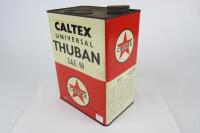 CALTEX: A 'Caltex Universal Thuban - S.A.E' one gallon tin. - 2