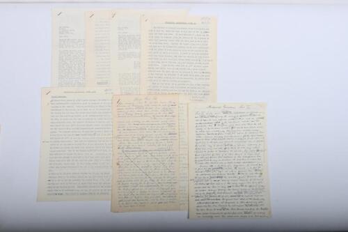 IRVING/M.P.H: An original document set for an article that appeared in M.P.H - The Journal of the Vincent Owners Club - titled 'Mechanical Geriatrics'