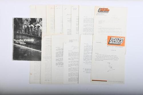 IRVING/WILLOUGHBY: A collection of correspondence between Phil Irving and acclaimed author Vic Willoughby