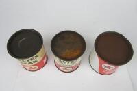 CALTEX: Three cans of 'Caltex Marfak' grease. - 2