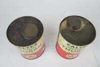 CALTEX: Two 'Caltex Universal Thuban' oil cans. S.A.E 90 and S.A.E 140. - 2