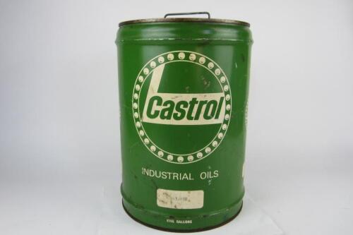 CASTROL: A five gallon Castrol Australia Industrial Oils drum