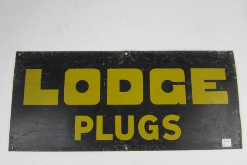 GARAGENALIA: A &lsquo;Lodge Plugs&rsquo; spark plugs tin advertising sign