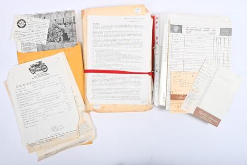 IRVING/VINCENT OWNERS CLUB: A collection of The Vincent H.R.D. Owners Club correspondence. Vice Presidential Dispute letters