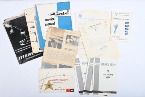 IRVING/MARINE: A collection of&nbsp; marine related information. Mercury sales brochure with technical drawing & Mercury Crankcase 6 cyl sketch by Phil Irving