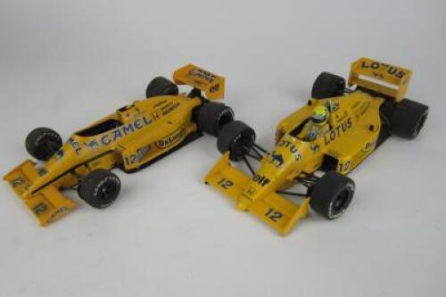 SENNA: Two scale models of F1 cars as raced by Ayrton Senna