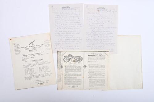 IRVING/O.K. SUPREME: A group of O.K. SUPREME information. Cross-section 250cc engine drawing