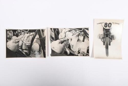 IRVING/B.M.W: Three original black and white 'Werk-Foto BMW' of a B.M.W motorcycle