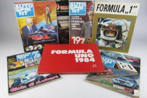 MOTOR RACING: Seven books relating to motor racing in the 70s/80s