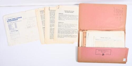 IRVING/RB-620: A quantity of Repco&nbsp;and Repco Brabham RB-620 correspondence and typed reference material. Frank Hallam & Charlie Dean correspondence with Phil Irving