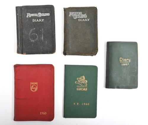 IRVING/POCKET DIARY: A collection of Phil Irving's Pocket diaries from 1950's and 1960's
