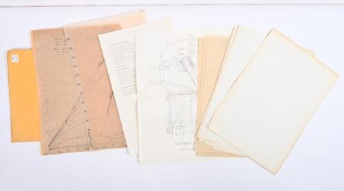 IRVING/CYCLONE HOLDEN HEAD: A series of technical drawings, some original, relating to the Cyclone Holden Head. Circa 1967/1968