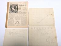 IRVING/E.M.C: A November 3, 1960 article authored by Phil Irving as published in 'MOTOR CYCLING' - '21-PLUS B.H.P. FROM 125 c.c.'. Original performance graph drawing as completed by Irving