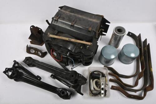 ALFA ROMEO: 1 Heater assembly, 2 suspension arms, 4 bumper bar irons, 1 engine mount, 1 box small parts