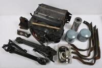 ALFA ROMEO: 1 Heater assembly, 2 suspension arms, 4 bumper bar irons, 1 engine mount, 1 box small parts