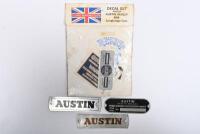 AUSTIN-HEALEY: BN4. One Decal set and three engine and body plates