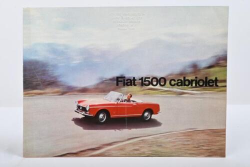 FIAT: 1500 Cabriolet fold out brochure, circa 1960. Embossed with Jack Barclay Limited, Berkeley Square on cover.