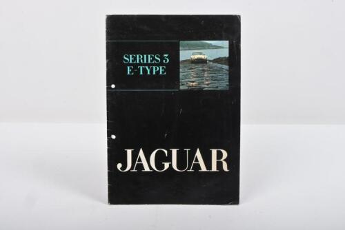 JAGUAR: A Jaguar Series 3 E-Type sales brochure. 16 pages.