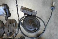 ALFA ROMEO / FIAT: One yellow box containing Alfa 1750 brake calipers and suspension parts. One Fiat hub cap. - 6