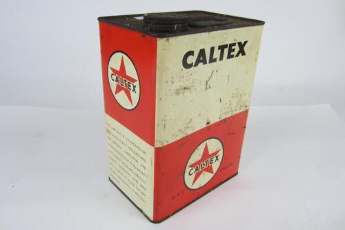 CALTEX: A 'Caltex Meropa 1' One Gallon oil tin. With screw lid and ...