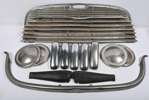 MINI: One Morris Mini 850 grill. One Mini Cooper grill. One grill surround. One set of four hubcaps. Five over riders. One steering column plastic shroud